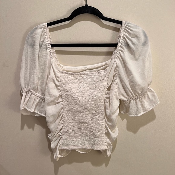 Charisma White Ruffle Top - Picture 2 of 2